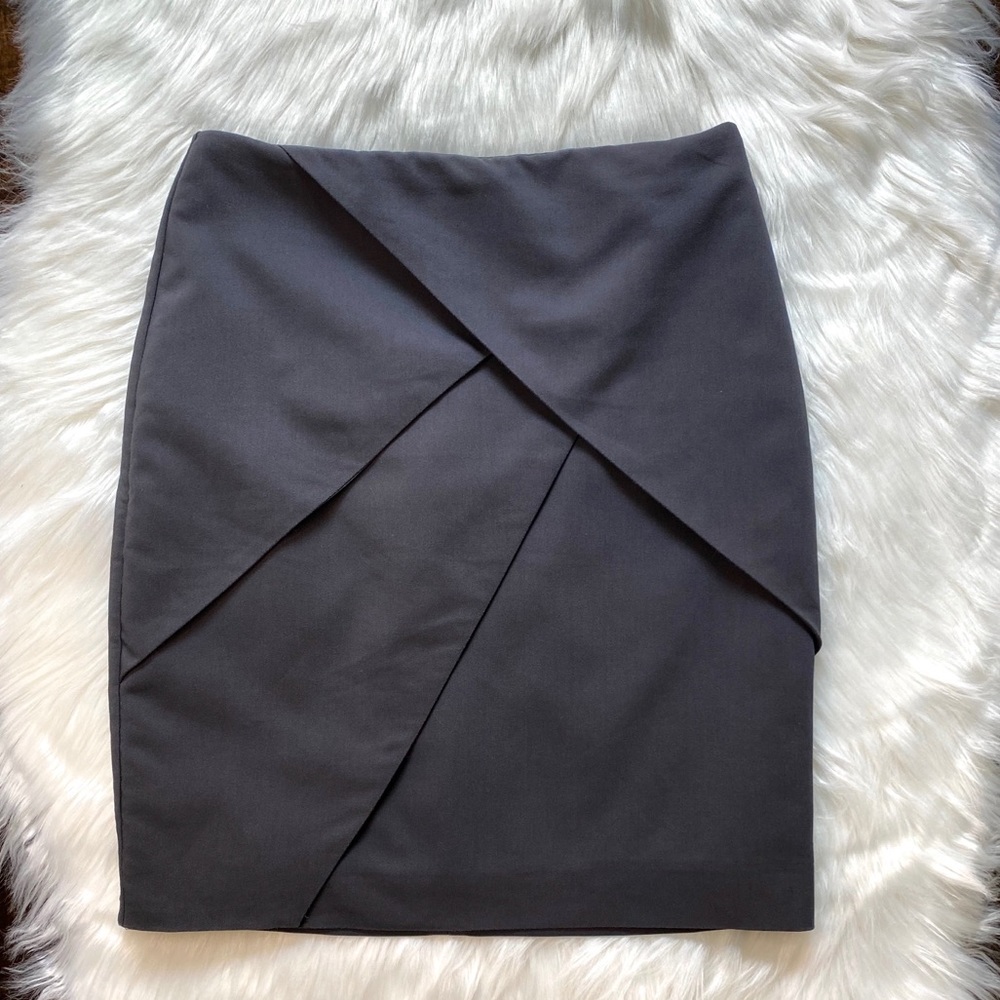 H&M Business Casual Mini Gray Pencil Skirt